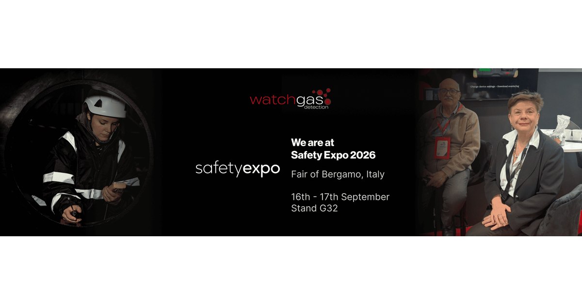 WatchGas darbuotojų saugos parodoje Safety Expo 2026