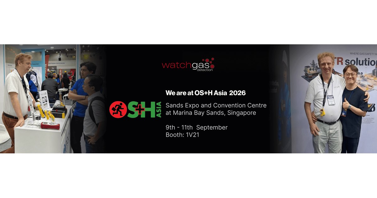 WatchGas sprendimai OS+H Asia 2026 Singapūre