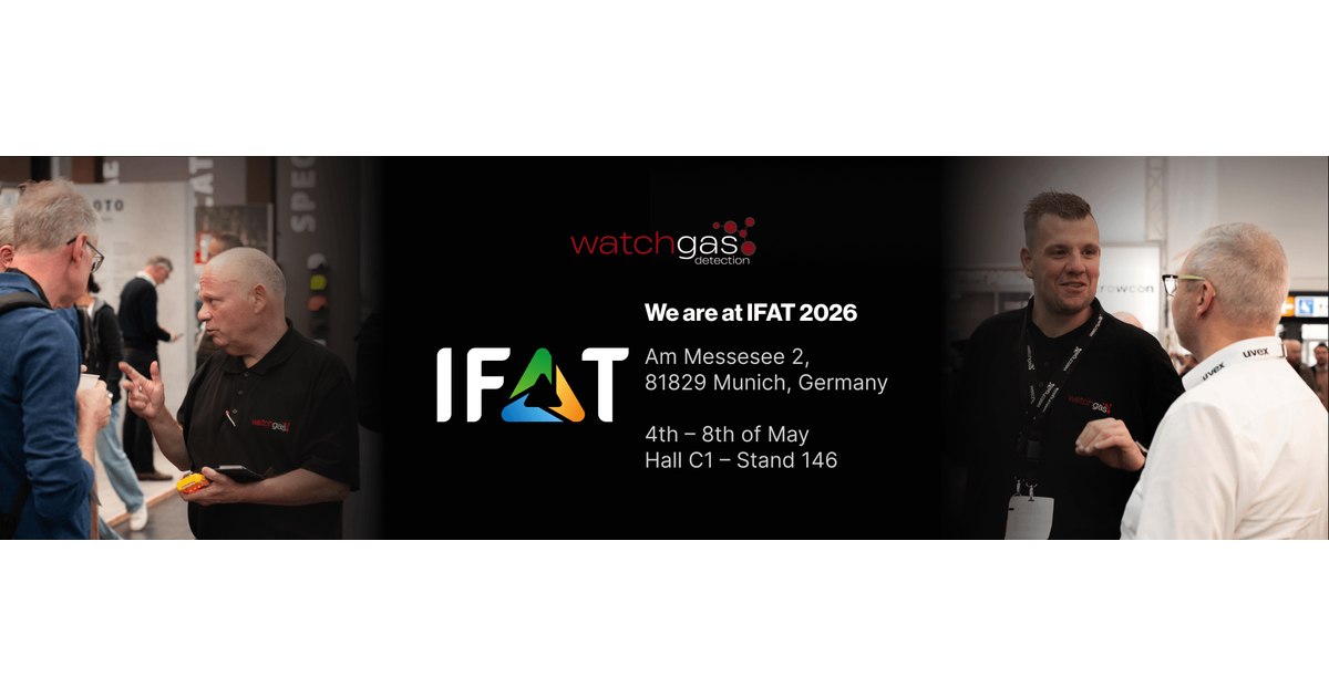 WatchGas aplinkosaugos technologijų parodoje IFAT 2026